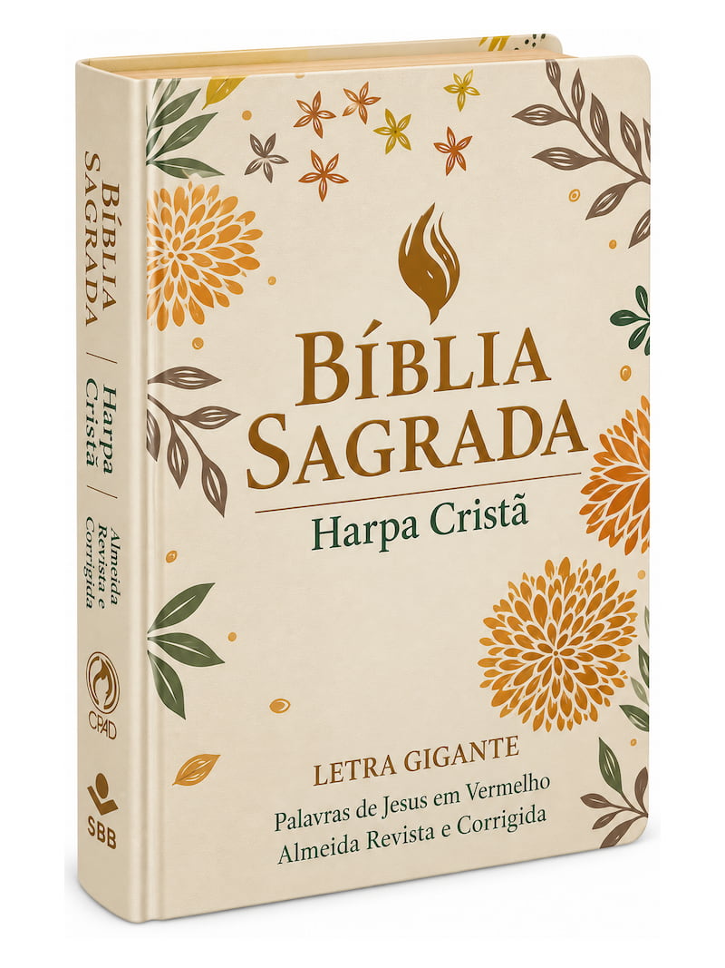 Bíblia Sagrada Harpa Cristã | ARC (Letra Gigante Palavras de Jesus em Vermelho)
