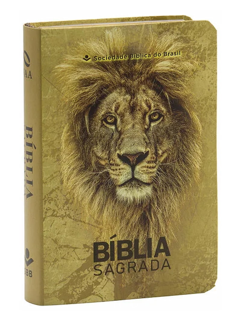 Bíblia Sagrada | NAA (Capa Leão Dourado, Edição Bolso)