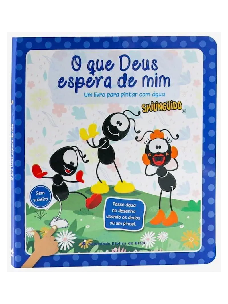 Um Livro para Pintar com Água | Smilinguido Azul